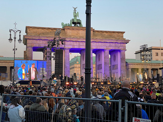 Brandenburger Tor beim SOund of Peace in Berlin